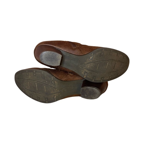 BARETRAPS “Rhapsody” Vegan Leather Ankle Dress Booties Walnut Brown Size 9-1/2M - Picture 6 of 9